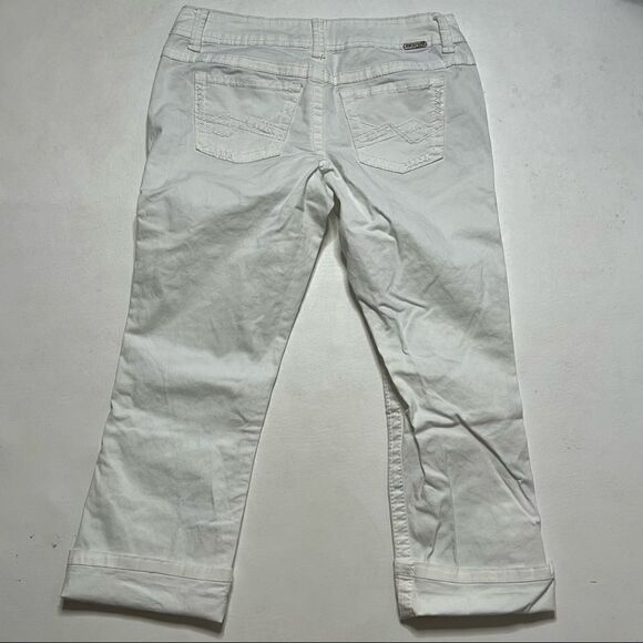 BKE | Sabrina White Denim Crop Jeans - Picture 5 of 8